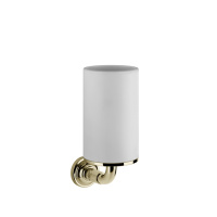 GESSI VENTI20 стакан подвесной, цвет белый, фурнитура Brass PVD