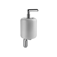Gessi Goccia дозатор для жидкого мыла подвесной, цвет: хром/белый