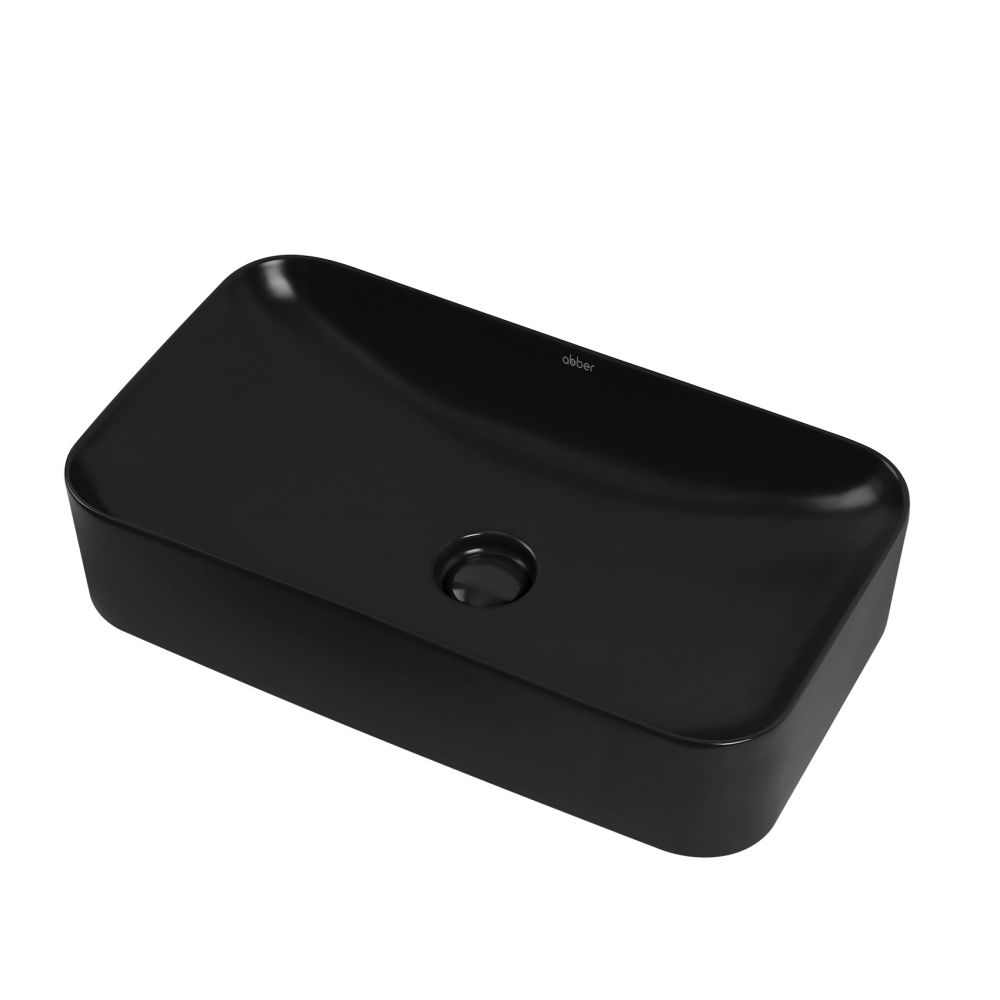 Раковина накладная ABBER Rechteck AC2204MB черная матовая - Gidratop.ru изображение