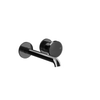GESSI Origini смеситель для раковины встраиваемый  с изливом, в компл с отд вставкой, цвет Black Metal PVD (внешняя часть)