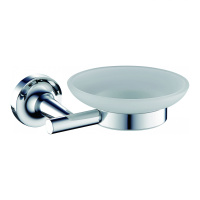 Мыльница с держателем WONZON & WOGHAND SIMPLE, Хром (WW-6522) - Gidratop.ru изображение