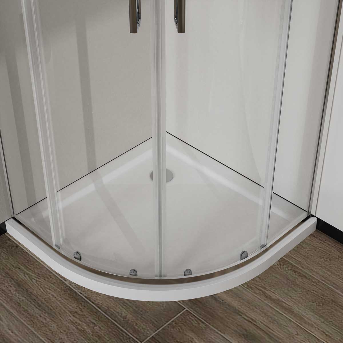 Душевой уголок City VSQ-5CT800CL, 800*800, хром, стекло прозрачное - Gidratop.ru изображение