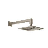 Gessi Emporio shower верхний душ для настенного крепления, поворотная, с защитой от известкового налёта, цвет: Finox Brushed Nickel - Gidratop.ru изображение