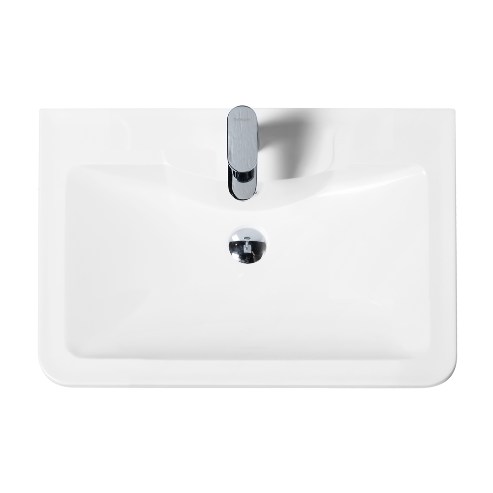 Раковина из литьевого мрамора, 600х455х145, BB600/455-LV-MR-ALR - Gidratop.ru изображение