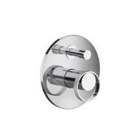 Gessi Anello встраиваемый однорычажный смеситель на 2 выхода с перекл. (внешние части), цвет: хром - Gidratop.ru изображение