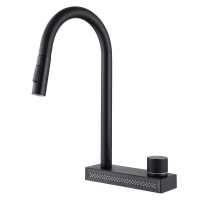 Смеситель ABBER Wasser Kreis AF8114B для кухни с выдвижной лейкой, черный матовый - Gidratop.ru изображение