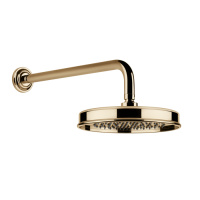 GESSI VENTI20 верхний душ Oslash;200 мм., с настенным держателем 389 мм., цвет Warm Bronze PVD - Gidratop.ru изображение
