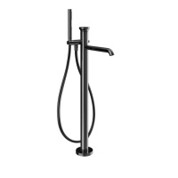 GESSI Origini смеситель  наполньный для ванны, с ручной лейкой, в комплекте вставка., цвет: Black Metal PVD - Gidratop.ru изображение