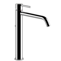 Gessi Emporio Via tortona смеситель для раковины высокий с длинным изливом, с донным клапаном, цвет: Chrome - Gidratop.ru изображение