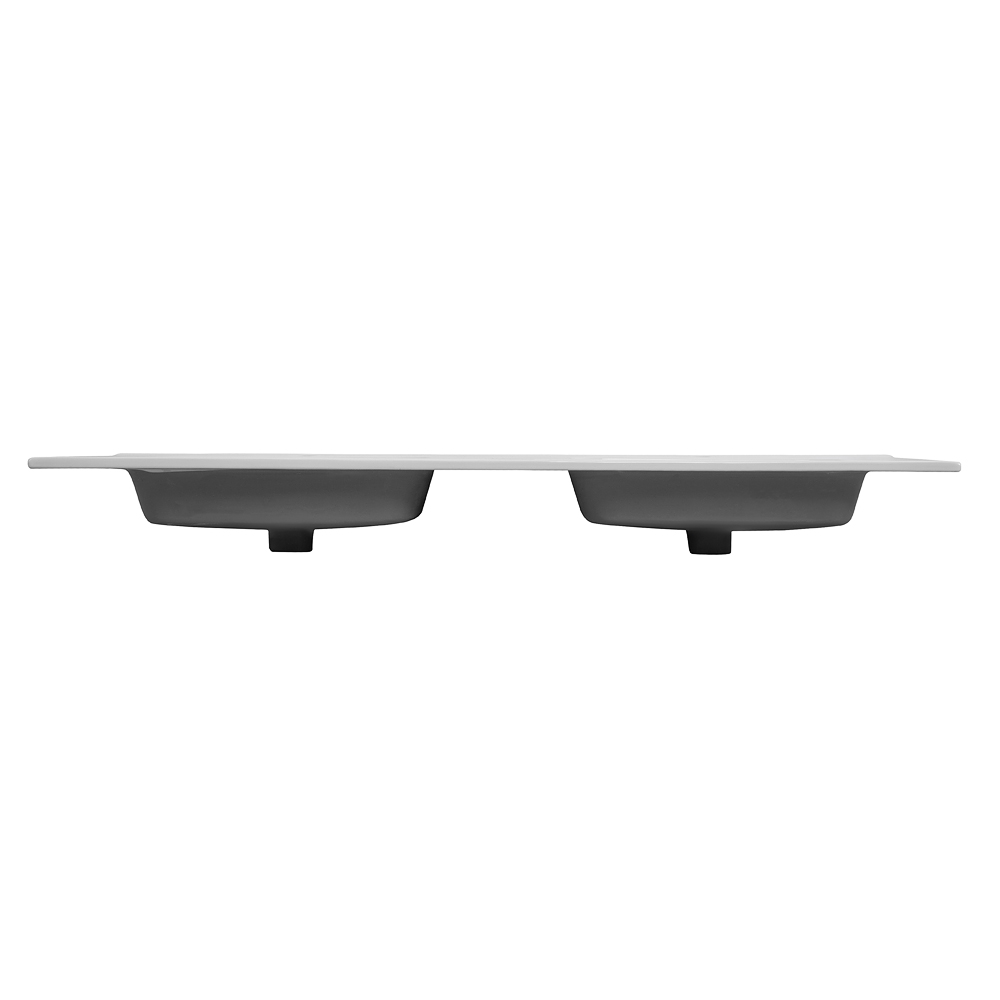 Керамическая раковина с двумя чашами CZR-8095-140-2, 1410x460x170 - Gidratop.ru изображение