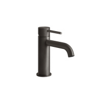 GESSI 316 смеситель для раковины на 1 отверстие, без донного клапана, излив 123мм, цвет: brushed black metal pvd - Gidratop.ru изображение