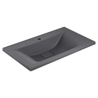 Раковина VCB-3M800G из кварцевого камня, цвет серый - Gidratop.ru изображение