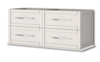 TIFFANY База под раковину с 4-мя выдвижными ящиками  54954 Bianco opaco, 120x46x55 - Gidratop.ru изображение