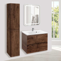База под раковину Mia 650 подвесная, 2 выкатных ящика soft close, R.Wood - Gidratop.ru изображение