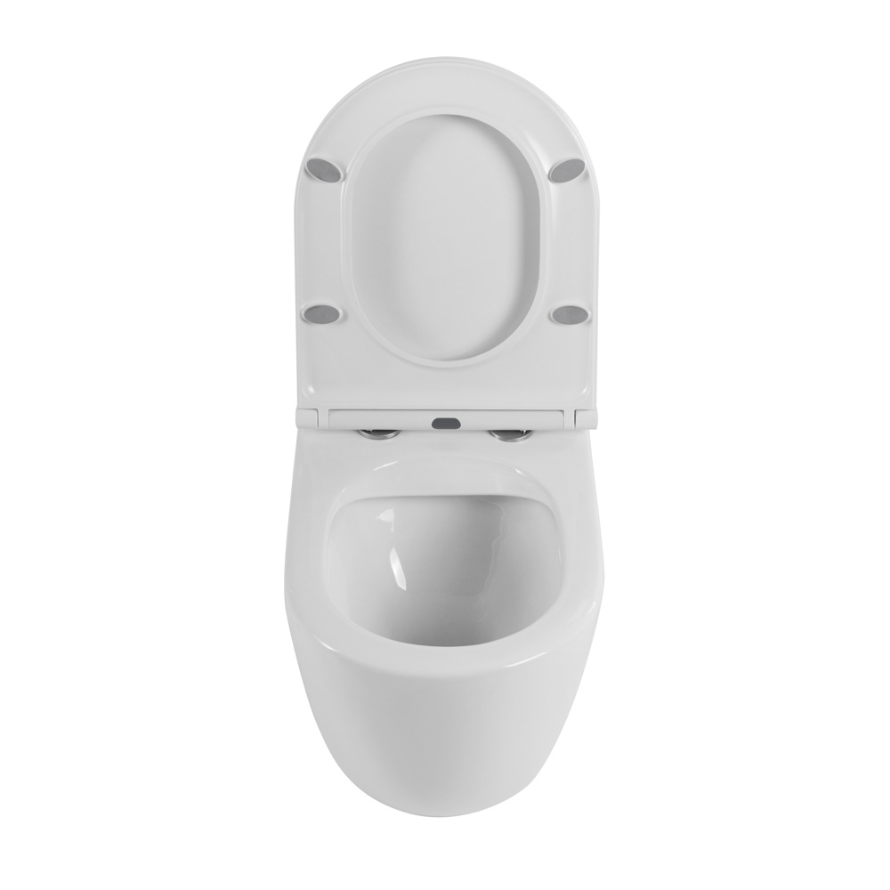 Унитаз приставной безободковый BelBagno SFERA-R BB2141CBR/BB870SC - Gidratop.ru изображение