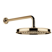 GESSI VENTI20 верхний душ Oslash;328 мм., с настенным держателем 389 мм., цвет Warm Bronze PVD - Gidratop.ru изображение