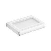 Colombo Lulu Мыльница подвесная, цвет: хром/матовое стекло - Gidratop.ru изображение