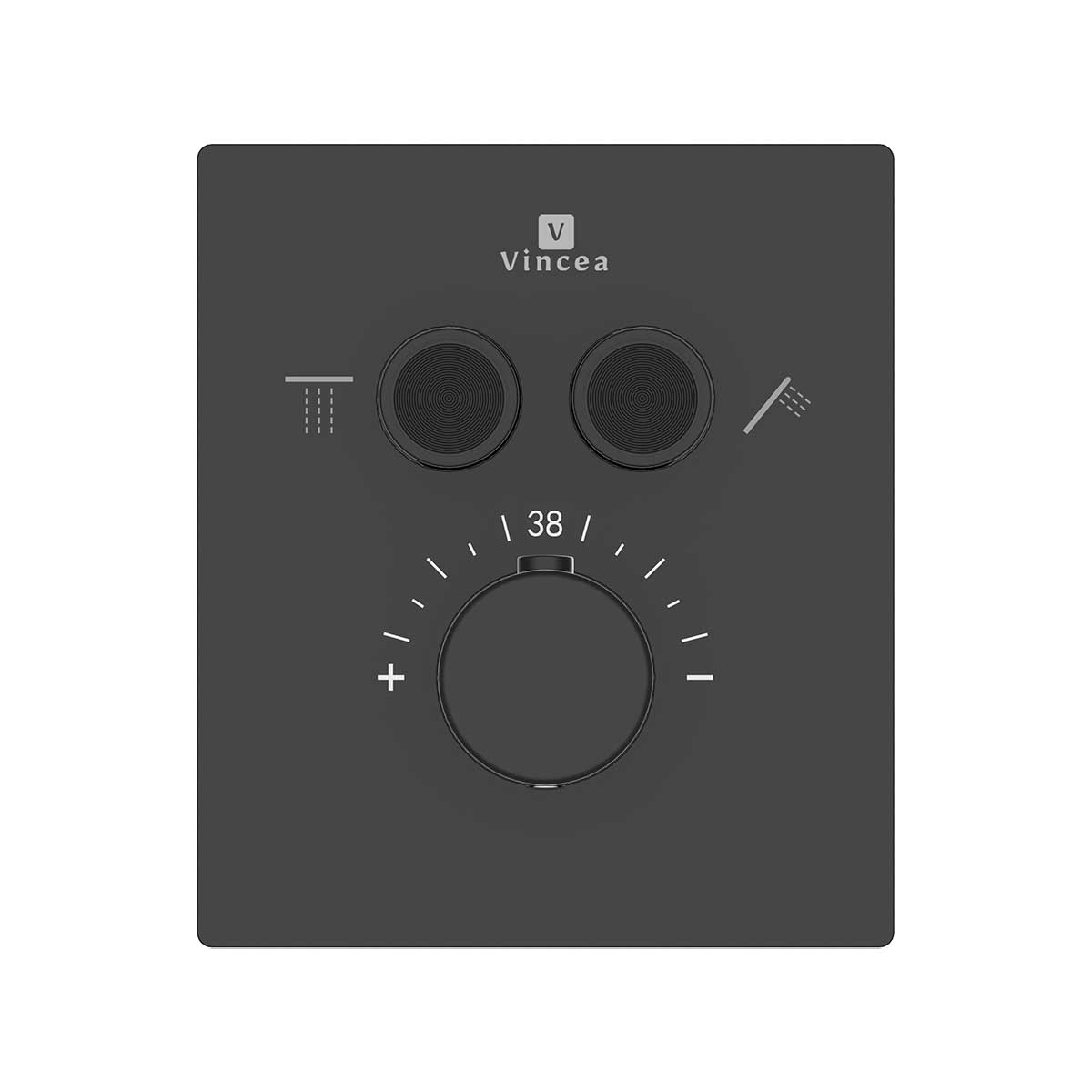 Душевой комплект Inspire VSFW-3I21MT3MB встраиваемый, термостатический, двухрежимный, черный - Gidratop.ru изображение