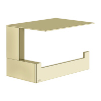 GESSI  INVERSO ACCESSORIES настенный держатель для туалетной бумаги с крышкой, цвет: Brass Brushed PVD