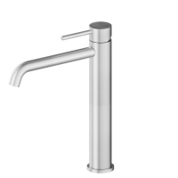 Newform X-Steel 316 Смеситель для раковины без донного клапана, средняя версия, цвет:  stainless steel - Gidratop.ru изображение