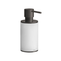 GESSI 316 дозатор для жидкого мыла настольный, цвет: белый/brushed black metal pvd