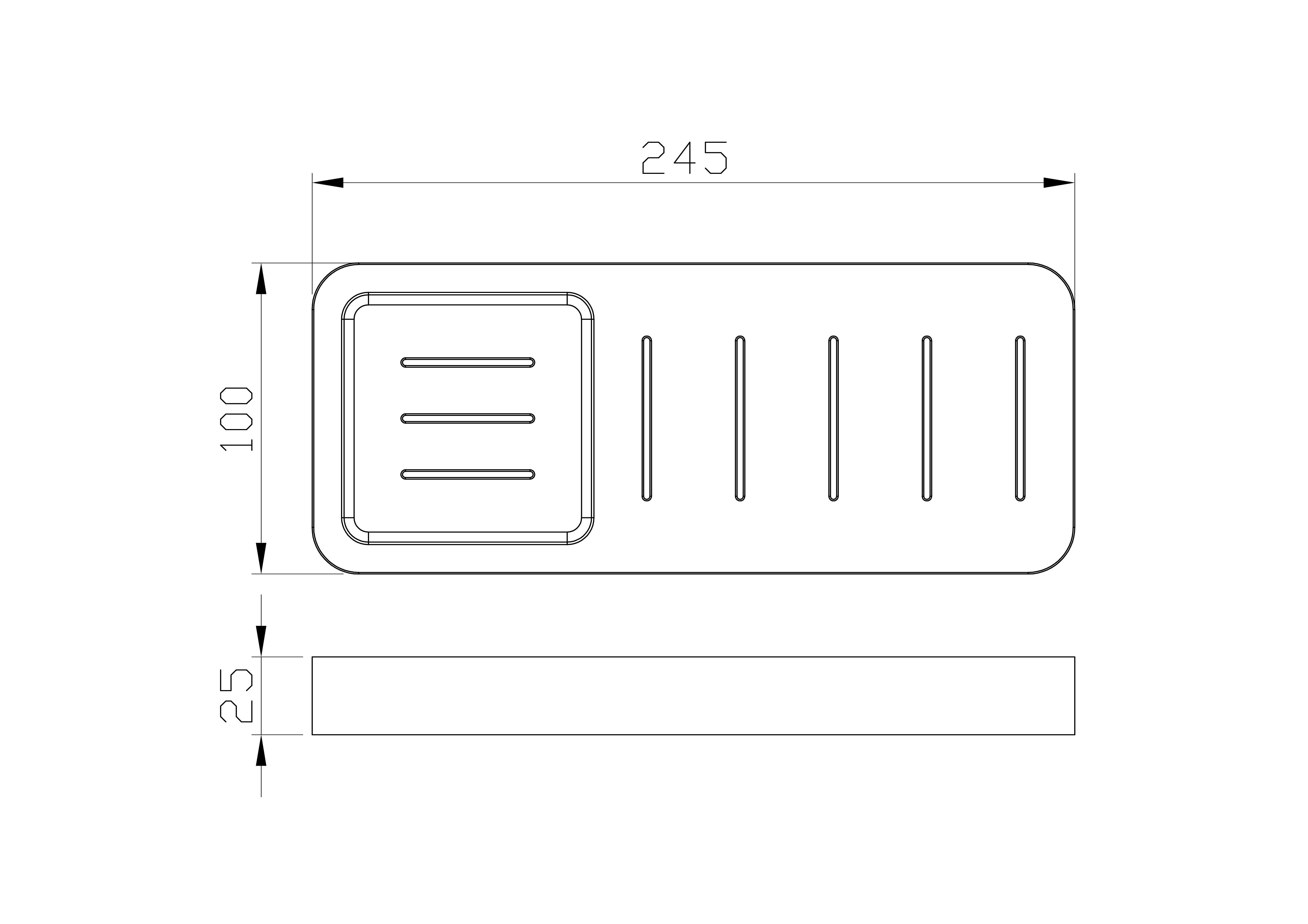 Мыльница с держателем WONZON & WOGHAND LOTTE, Хром (WW-8332) - Gidratop.ru изображение