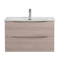 MARINO-CER-N База под раковину подвесная с двумя выкатными ящиками, Rovere Grigio, 896x455x500, MARINO-CER-N-900-2C-SO-RG-P - Gidratop.ru изображение