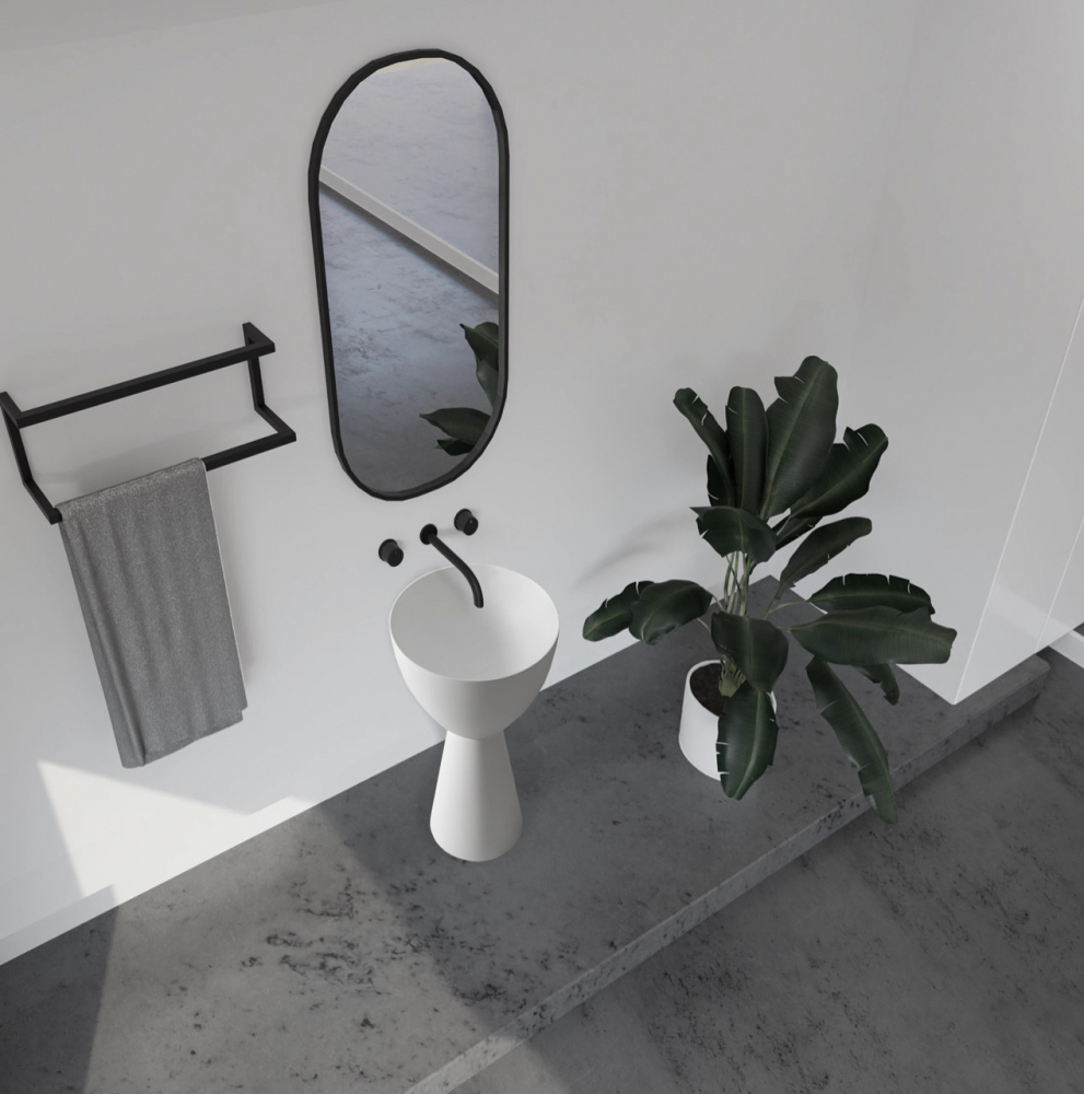 Раковина отдельностоящая ABBER Stein AS2507 белая матовая - Gidratop.ru изображение