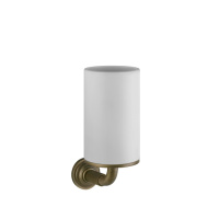 GESSI VENTI20 стакан подвесной, цвет белый, фурнитура Antique Brass - Gidratop.ru изображение