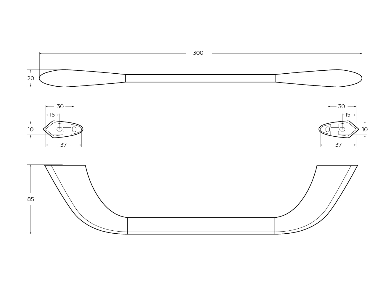 LINER-TH02-01 Полотенцедержатель, исполнение хром - Gidratop.ru изображение