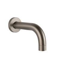 Gessi Emporio Via tortona настенный излив для ванны короткий, комбинируемый с удаленным управлением, цвет: Finox Brushed Nickel - Gidratop.ru изображение