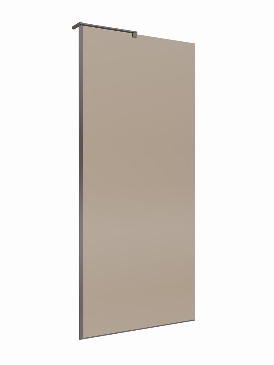 Душевая перегородка BelBagno UNO-L-1-TB-90-BR-GM - Gidratop.ru изображение