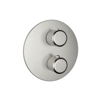 Gessi Goccia встраиваемый термостат, подключение на 3/4(внешние части), цвет: шлифованный хром - Gidratop.ru изображение
