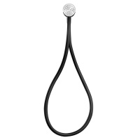 Gessi Hi-Fi душевой магнитные комплект, состоящий из вывода воды, держателя, Darkflex шланга 1,50 м и лейки, цвет: хром - Gidratop.ru изображение