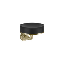 GESSI VENTI20 мыльница подвесная, цвет черный, фурнитура Brushed Brass PVD - Gidratop.ru изображение