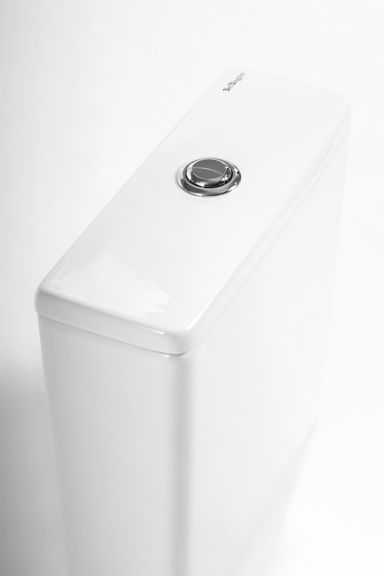 Унитаз-компакт безободковый BelBagno FLAY-R BB2149CPR/BB870SC - Gidratop.ru изображение