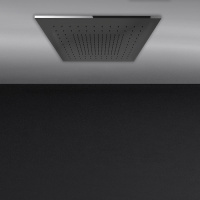 Gessi Minimalii встраиваемая в потолок душевая система 500x500 с функцией ТРОПИЧЕСКИЙ ЛИВЕНЬ цвет Mirror Steel (без накладной панели 57012) - Gidratop.ru изображение
