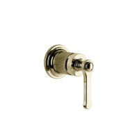 GESSI VENTI20 смеситель встраиваемый, однорычажный, внешняя часть, цвет Brass PVD