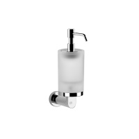 Gessi Emporio accessories дозатор для жидкого мыла настенный, сатинированное стекло, цвет: Chrome - Gidratop.ru изображение