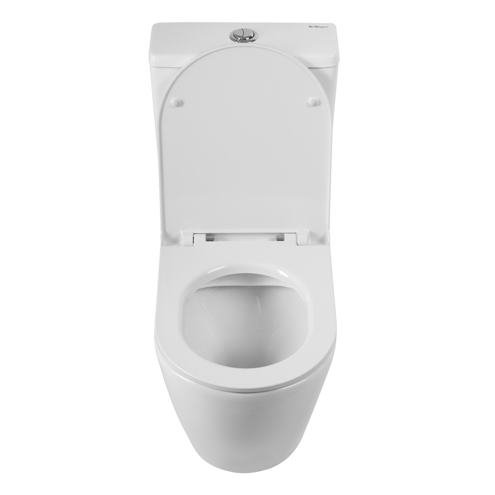 Унитаз-компакт безободковый BelBagno SFERA-R BB2141CPR/BB902SC - Gidratop.ru изображение