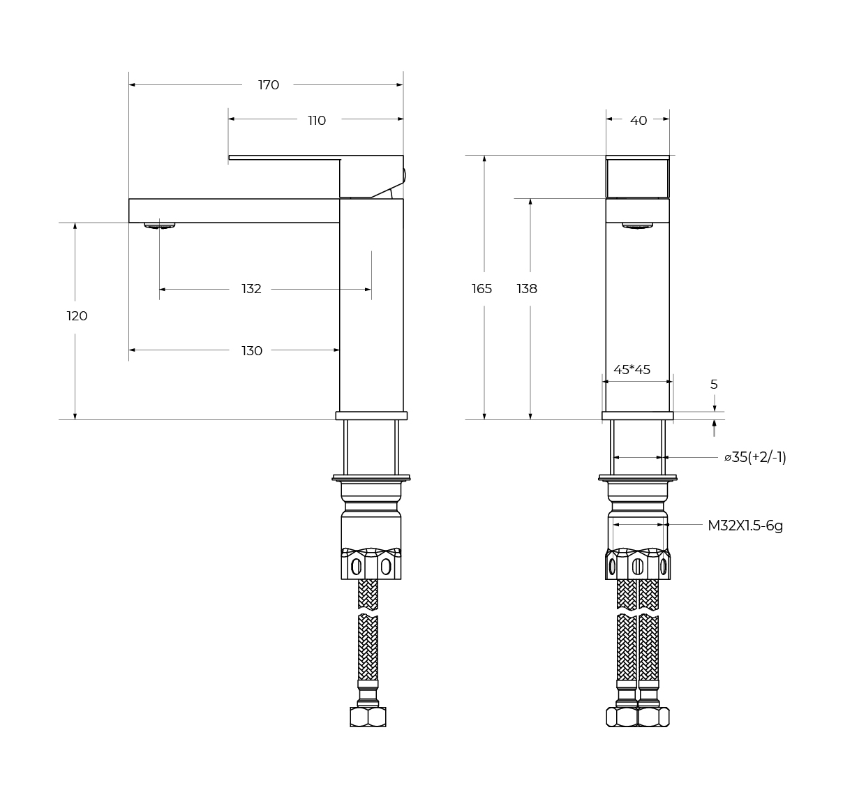 SLIDER-LS-GM Смеситель для раковины однорычажный с донным клапаном, оружейная сталь - Gidratop.ru изображение