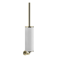 GESSI VENTI20 ершик для унитаза подвесной, цвет белый, фурнитура Brass PVD - Gidratop.ru изображение