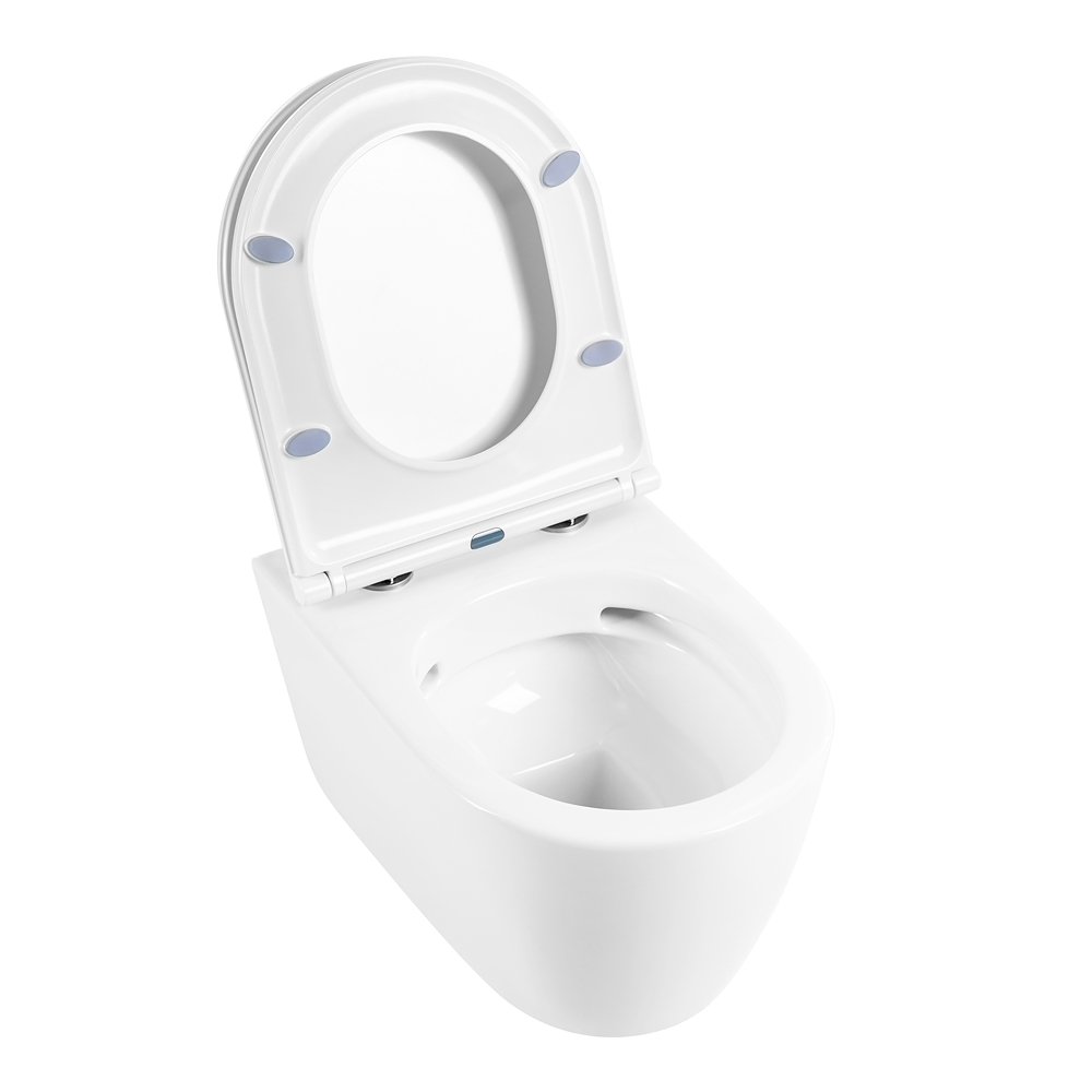 Унитаз подвесной безободковый BelBagno MARINO BB105CHR/BB870SC - Gidratop.ru изображение