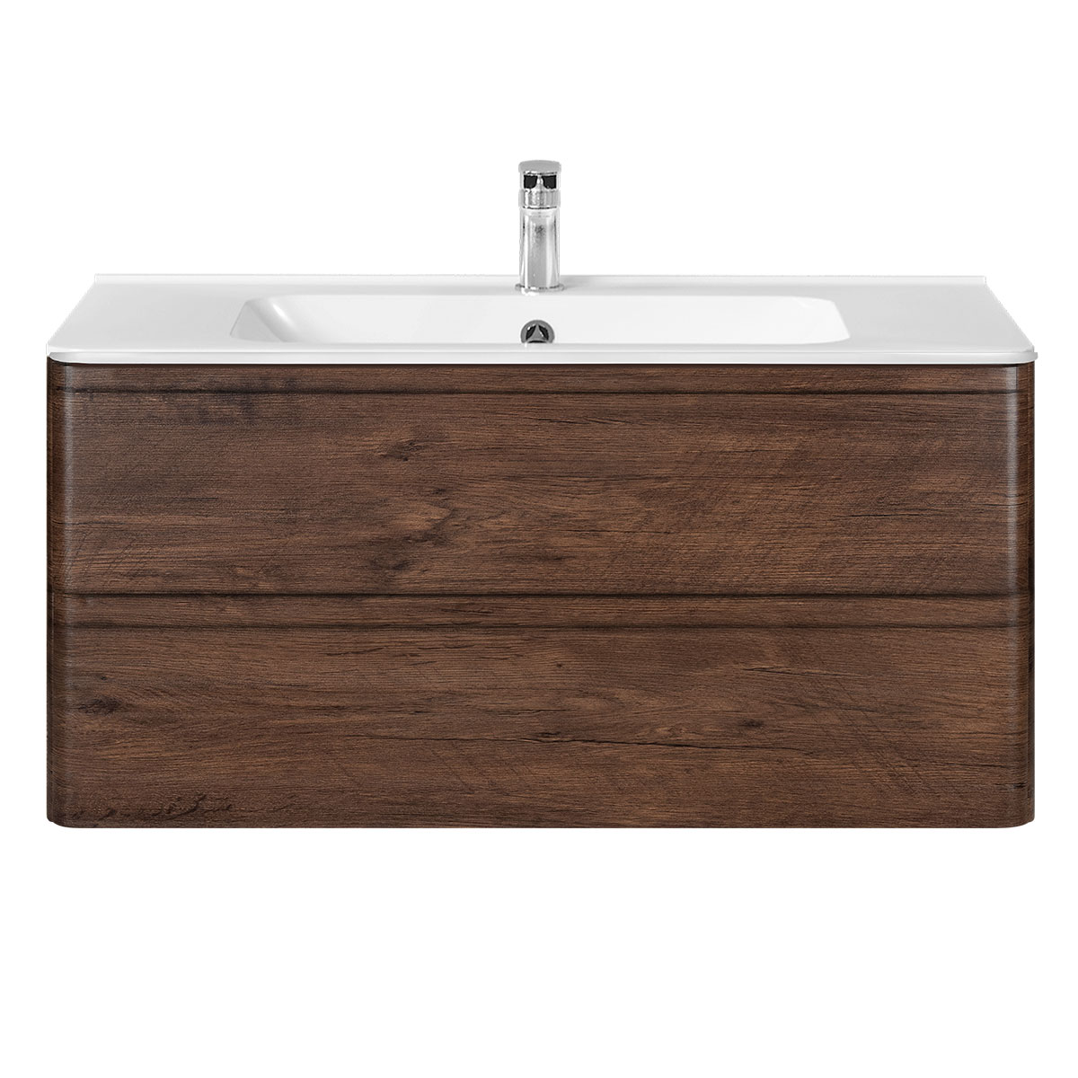 База под раковину Vico 1000 подвесная, 2 выкатных ящика soft close, R.Wood - Gidratop.ru изображение