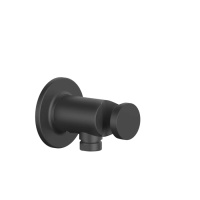 GESSI INCISO вывод воды с держателем для душевой лейки на 1/2, цвет: nero XL - Gidratop.ru изображение