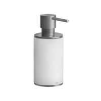 GESSI 316 дозатор для жидкого мыла настольный, цвет: белый/steel brushed