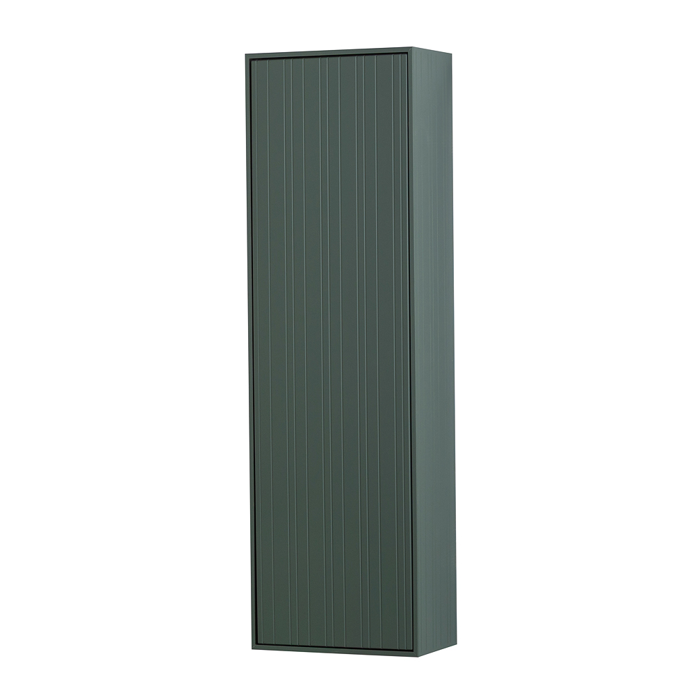 PORTOFINO Колонна подвесная с одной распашной дверцей, реверсивная 55966 Verde opaco, 35x20x115 - Gidratop.ru изображение