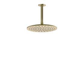 GESSI INCISO потолочная верхний душ шарнирная на 1/2,Oslash;300мм, цвет: brushed brass pvd - Gidratop.ru изображение