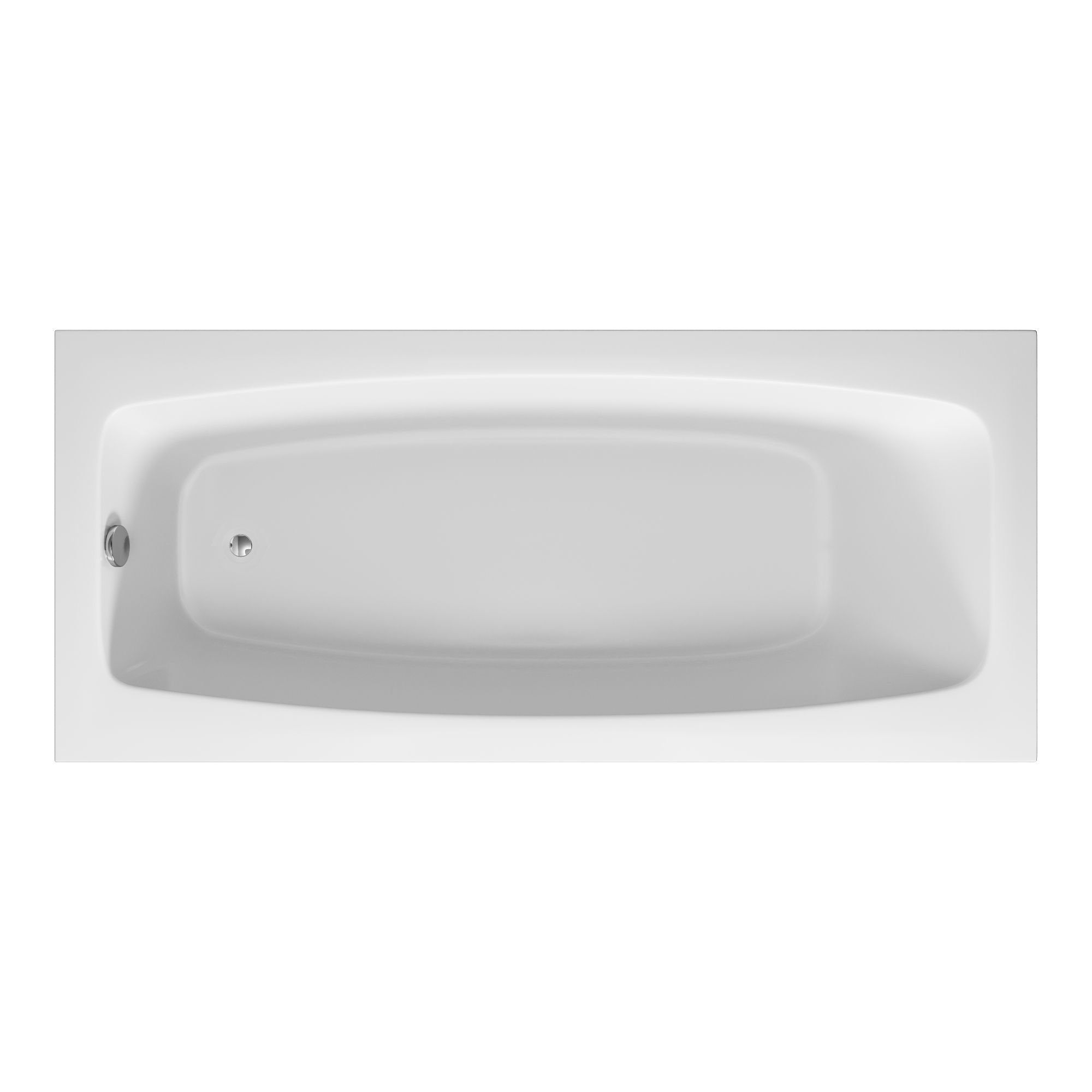 Ванна акриловая Vincea VBT-2S170-FR с каркасом 1700*750*440, пристенная, цвет белый - Gidratop.ru изображение
