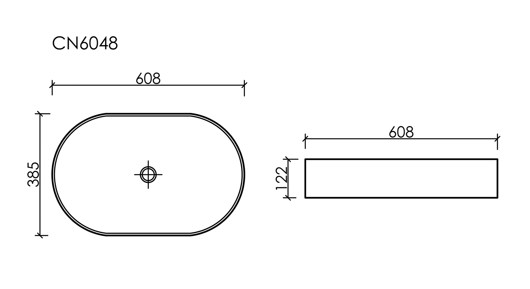 Умывальник чаша накладная овальная (цвет Капучино Матовый) Element 608x385x122мм - Gidratop.ru изображение